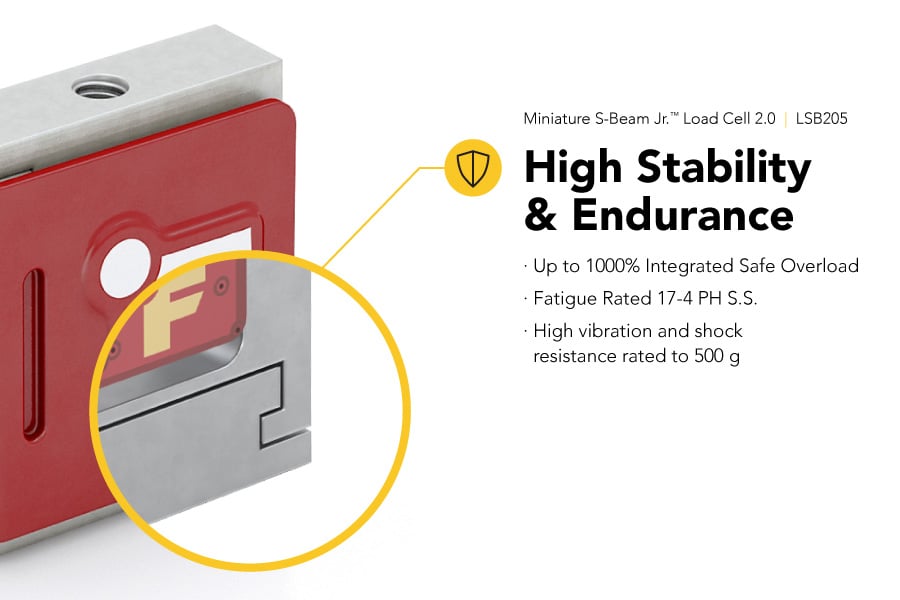 LSB205 Miniature S-Beam Load Cell | Miniature Force Sensor: FSH04401