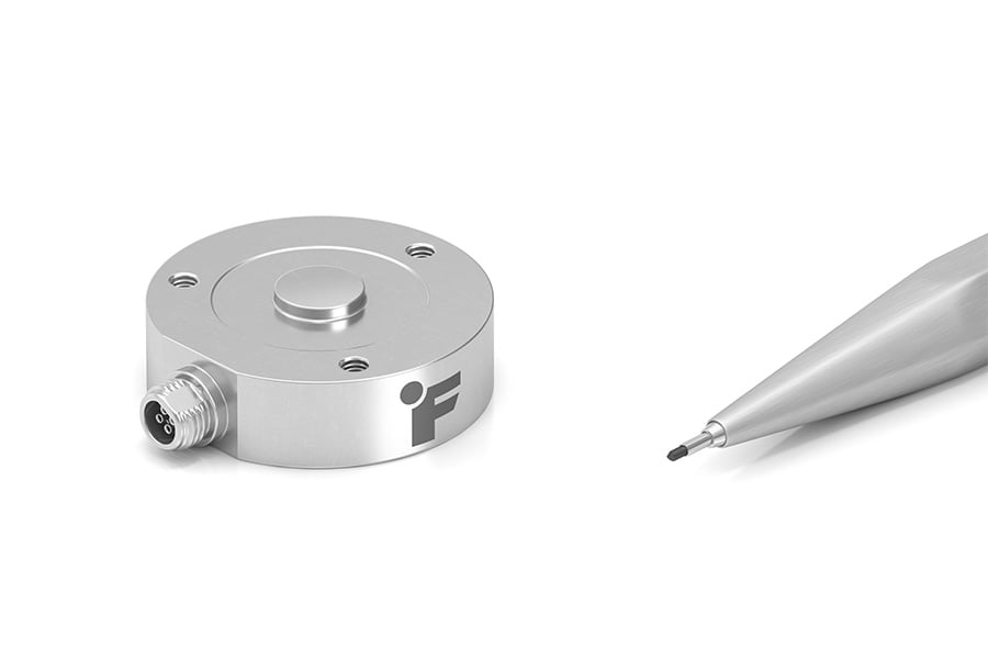 Load Button Load Cell with Threaded Mounting Holes
