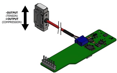 Miniature Shear Force Load Cell with +/-3 VDC Differential Analog Output and Fault Detection